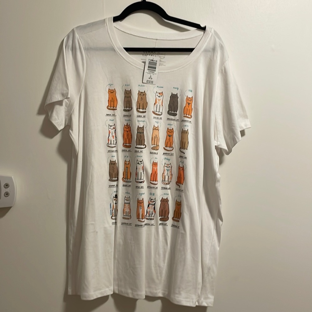 Cat graphic tshirt